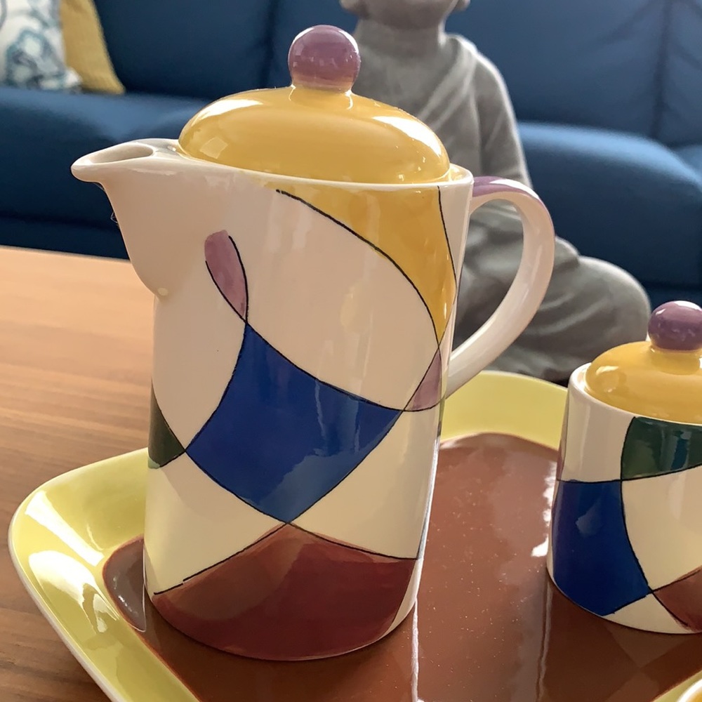 Hues N Brew Tea Set with Serving Tray - Picture 11 of 16